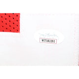 Denzel Ward Autographed/Signed College Style Size XL Red Jersey JSA 53094