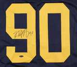 Mike Morris Signed Michigan Wolverines Jersey (Playball ink) Seattle Seahawks DE