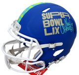 Saquon Barkley Signed Blue SB LIX Full Size Authentic Helmet Eagles PSA 195225