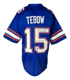 Tim Tebow Florida Signed Blue College Football Jersey 07 Heisman Tebow Hologram