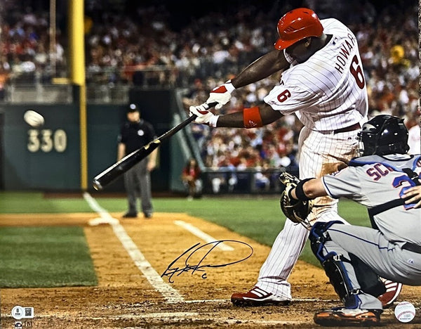 Phillies World Series Champ RYAN HOWARD Signed 16x20 Philadelphia photo #1 AUTO