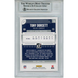 Tony Dorsett Autographed 2018 Donruss 80 Slabbed Trading Card Beckett 45897