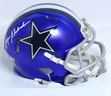 Roger Staubach Autographed Cowboys Flash Mini Helmet -Beckett W Holo * White