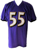 Terrell Suggs Signed/Auto Purple Custom Jersey Baltimore Ravens JSA 203382