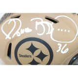 Jerome Bettis Autographed Pittsburgh Steelers 23 STS Mini Helmet Beckett 51650