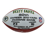 Brett Favre Signed Green Bay Packers Wilson Official NFL Football - Game Details
