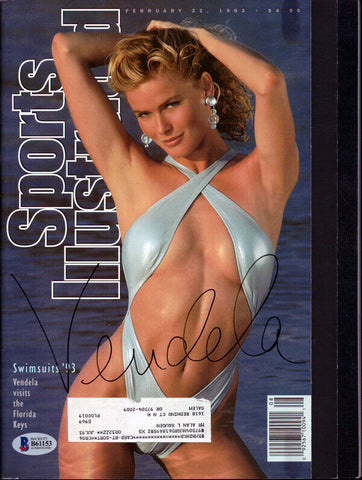 Vendela Autographed Signed Sports Illustrated Magazine Beckett BAS #B61153