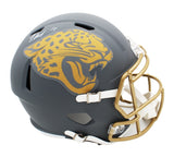 Travis Hunter Signed Jacksonville Jaguars Speed Replica Slate NFL Helmet