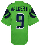 Kenneth Walker III (SEAHAWKS) Signed Green Custom Football Jersey -(BECKETT COA)