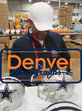 Drew Pearson Autographed Dallas Cowboys Speed Mini Helmet HOF BAS 37335
