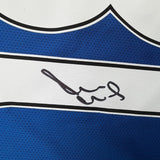 Framed Signed Paul Scholes 35x39 Manchester United Blue Jersey Beckett COA