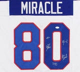 Multi-Signed 1980 USA Custom White Miracle On Ice Jersey with 5 Signatures