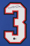 Damar Hamlin Signed 35"x43" Framed Buffalo Bills Jersey Display (Beckett) Safety