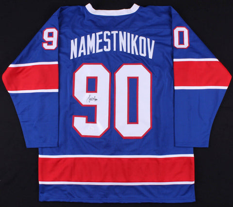 Vladislav Namestnikov Signed NY Rangers Jersey (JSA COA) Playing career 2009-now