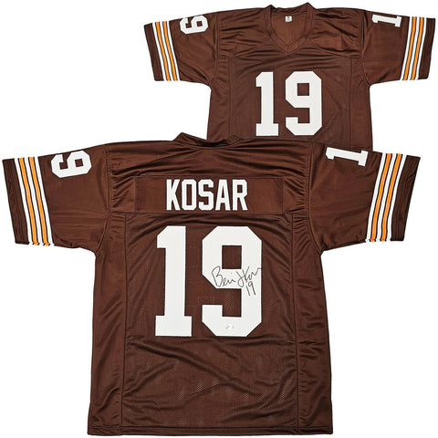 CLEVELAND BROWNS BERNIE KOSAR AUTOGRAPHED BROWN JERSEY BECKETT WITNESS 216725