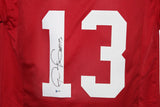Tua Tagovailoa Autographed/Signed College Style Red XL Jersey BAS 26536