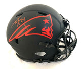 TY LAW SIGNED PATRIOTS FS ECLIPSE SPEED AUTHENTIC HELMET BECKETT COA #WD74974