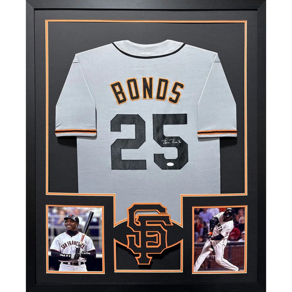 Barry Bonds Autographed Signed Framed San Francisco Giants Jersey JSA