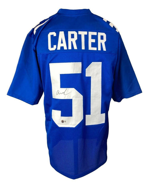 Abdul Carter Signed New York Giants Jersey (Beckett) #3 Overall Pick 2025 Draft