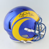 Eric Dickerson Signed Los Angeles Rams Full-Size Speed Helmet (JSA COA) HOF R.B.