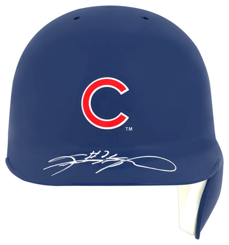 Sammy Sosa Signed Cubs Rawlings Mini Baseball Batting Helmet - (SCHWARTZ COA)