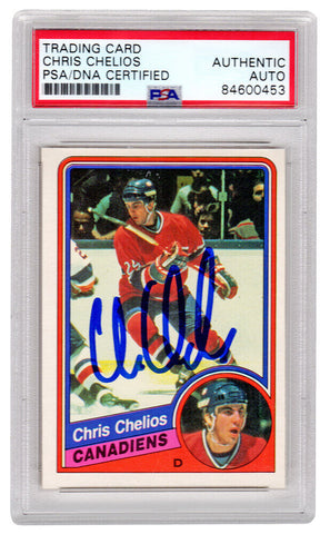 Chris Chelios Autographed 1984 O-Pee-Chee Rookie Card #259 - (PSA/DNA)