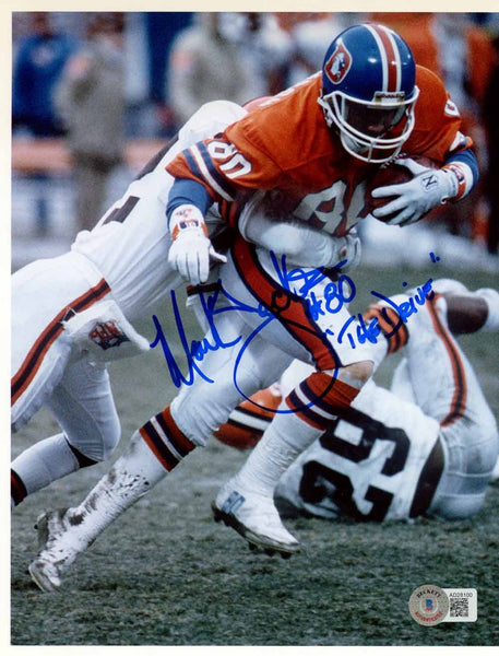 Mark Jackson Autographed Denver Broncos 8x10 Photo the Drive Beckett 50419