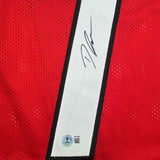 Autographed/Signed D'ANDRE SWIFT Georgia Red College Jersey JSA COA