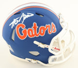 Steve Spurrier Signed Throwback Speed Mini Helmet (Beckett) Florida Gators Q.B