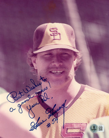 Goose Gossage Autographed/Signed San Diego Padres 8x10 Photo Beckett 57695