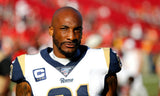 Aqib Talib Signed Los Angeles Rams Blue Jersey (JSA) 4xPro Bowl (2013-2016) D.B.