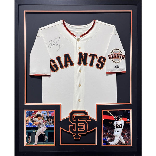 Buster Posey Autographed Signed Framed San Francisco Giants Jersey MLB COA