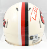 Dre Greenlaw Autographed San Francisco 49ers Retro Speed Mini Helmet - Beckett W