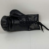 Autographed/Signed Mike Tyson Black Everlast Boxing Glove Athlete Holo COA