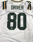 Packers DONALD DRIVER Signed Custom Replica White Jersey w/ Packer for Life JSA