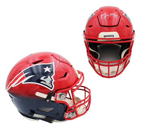 Stephon Gilmore Signed New England Patriots Speed Flex Auth Custom Fade Helmet