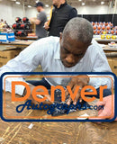 Dikembe Mutombo Autographed/Signed Denver Nuggets 8x10 Photo Beckett 37002