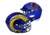 ODELL BECKHAM Jr Autographed "SB LVI Champs" Rams Speed Flex Helmet FANATICS