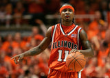 Dee Brown Signed University of Illinois Jersey Inscribed "Go Illini" (Beckett)