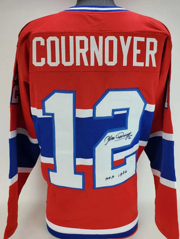 Yvan Cournoyer Signed Montreal Canadiens Jersey (JSA COA) 73 Conn Smythe Trophy