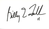 Billy Joe Tolliver Autographed New Orleans Saints Index Card Beckett 45377