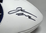 JONATHAN TAYLOR & A. RICHARDSON Dual Signed Wilson White LOGO Football AUTO FAN