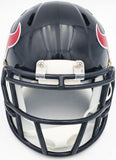 TANK DELL AUTOGRAPHED HOUSTON TEXANS BLUE SPEED MINI HELMET BECKETT QR 229520
