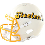 Hines Ward Signed Pittsburgh Steelers F/S Replica Helmet Retro Beckett WIT 58607