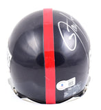 Lawrence Taylor Autographed Giants 81-99 Mini Helmet w/HOF- Beckett W Hologram