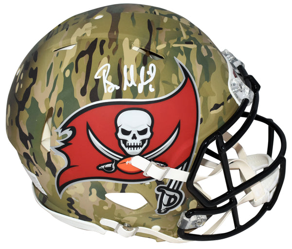 BAKER MAYFIELD SIGNED TAMPA BAY BUCCANEERS CAMO AUTHENTIC SPEED HELMET BECKETT