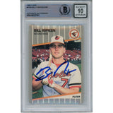 Billy Ripken Autographed 1989 Fleer 616 Trading Card 10 Grade Beckett 49336