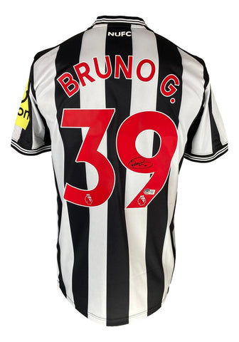 Bruno Guimaraes Signed Newcastle United Castore Medium Soccer Jersey BAS