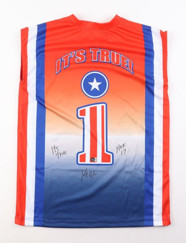 Kurt Angle Signed Jersey Inscribed "HOF 17" & "Its True" (Beckett) 1996 Olympics
