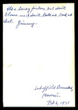 Jimmy Francis Authentic Autographed Signed 4.5x6.5 Photo Boxer "1935" 179772